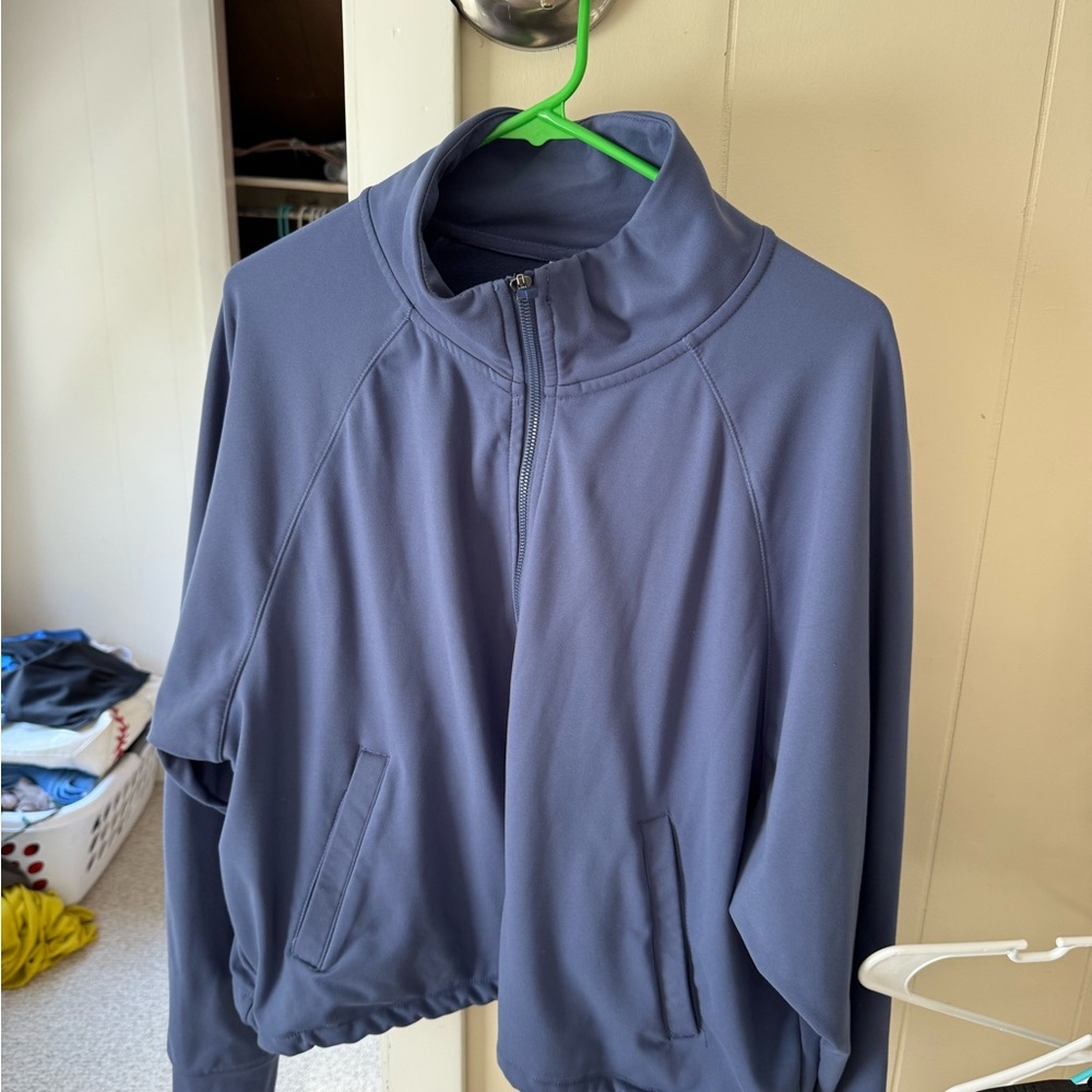 Blue Zip-Up Jacket